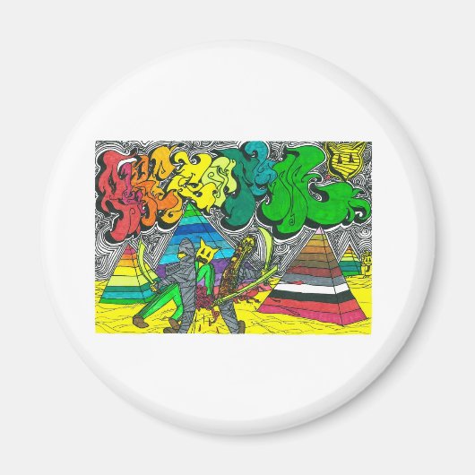 中陰性狼狽ミイラ マグネット (正面)