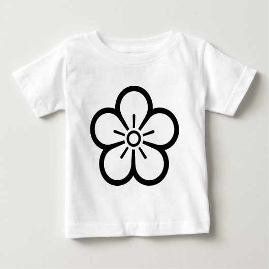 中陰梅の花 ベビーTシャツ (正面)