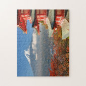 中霊塔の背後から見た富士山 ジグソーパズル (縦)