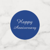 中青淡い色の50周年記念テーブルデコレーション コンフェッティ (スモール正面)