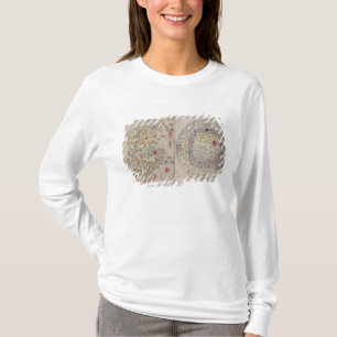 中韓世界地図 Tシャツ