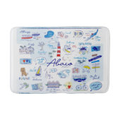 中風呂マット- 「ホープタウンのABC」 バスマット (正面)