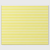 中黄および白ストライプ色の包装紙 ラッピングペーパー (フラット)