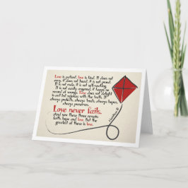 中1つのCorinthians 13のメッセージカードのブランク カード