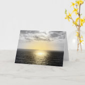 中5x7挨拶状のブランク カード (黄色い花)