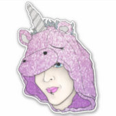 中6' x 6''カットカスタムビニールのシール シール (正面)