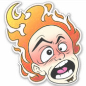 中6' x 6''カットカスタムビニールのシール シール (正面)