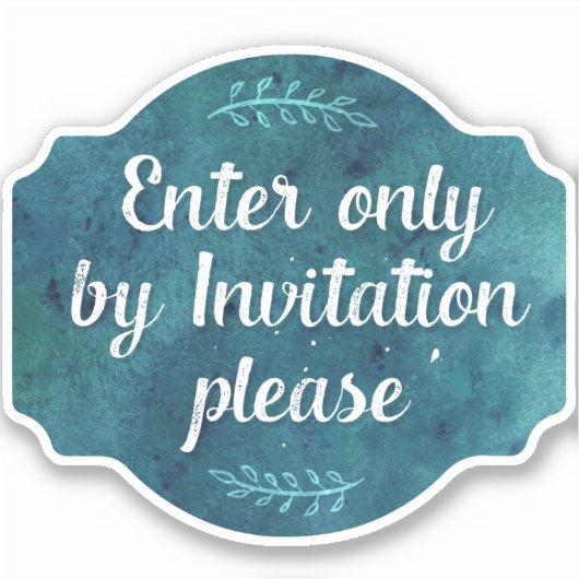 中6' x 6'' – カットカスタムビニールステッカー シール (正面)