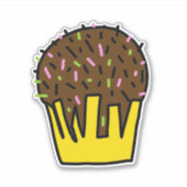 中6' x 6'' – カットカスタムビニールステッカー シール (正面)