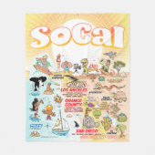 中SoCalフリースブランケット フリースブランケット (正面)