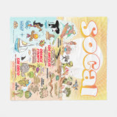 中SoCalフリースブランケット フリースブランケット (正面(横))