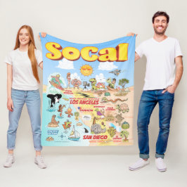 中SoCalフリースブランケット フリースブランケット