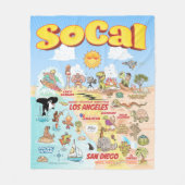 中SoCalフリースブランケット フリースブランケット (正面)
