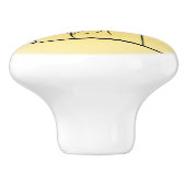 串に刺された花セラミックプルまたはノブ セラミックノブ (側面)