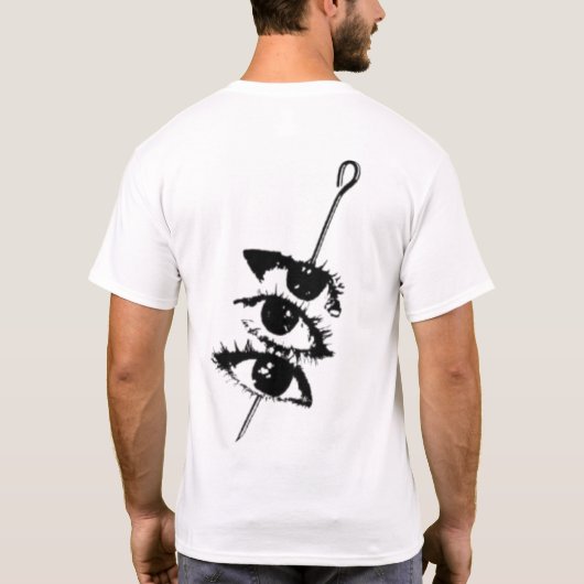 串刺しの目 Tシャツ (裏面)