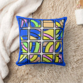 串型正方形ピロー クッション (ブランケット)