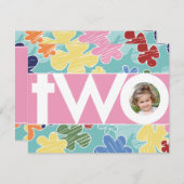 串木花第2誕生日招待状 招待状 (正面/裏面)