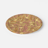 串状海馬およびいかり模様 ペーパープレート (アングル)