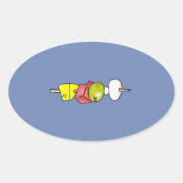 串 楕円形シール