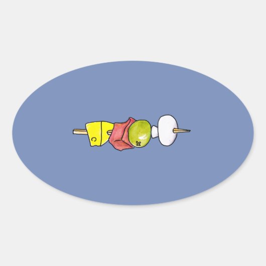 串 楕円形シール (正面)