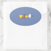 串 楕円形シール (バッグ)