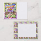 丸々とした名刺 – 不機嫌皿 名刺 (正面/裏面)