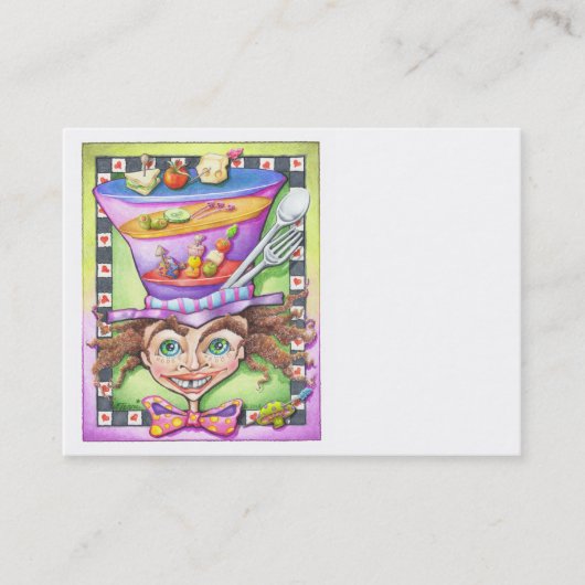 丸々とした名刺 – 不機嫌皿 名刺 (正面)