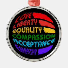 丸々住む言葉 メタルオーナメント