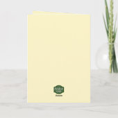 丸いアヒル池芸術を愛する記念日 カード (裏面)