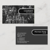 丸いエッジラベル – エッジラベル- Woodland Canopy 02 B 名刺 (正面/裏面)