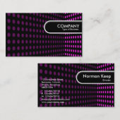 丸いエッジラベル – トーンコーナー – マゼンタ 名刺 (正面/裏面)