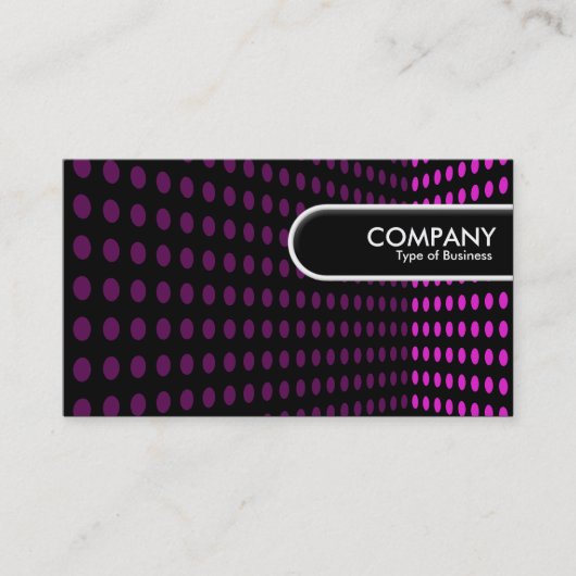 丸いエッジラベル – トーンコーナー – マゼンタ 名刺 (正面)