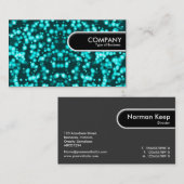 丸いエッジラベル – 青い球体の侵入 名刺 (正面/裏面)