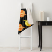 丸いオレンジと黄色のカボチャ。シームレスな水冷 シェルパブランケット (インサイチュ)