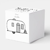 丸いカスタマイズジプシー小さなキャラバン フェイバーボックス (裏面サイド)