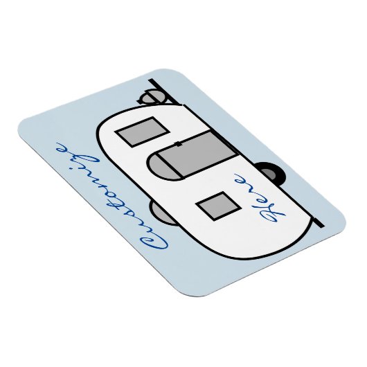 丸いカスタマイズジプシー小さなキャラバン マグネット (右側)