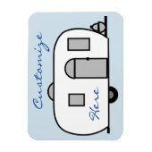 丸いカスタマイズジプシー小さなキャラバン マグネット (縦)