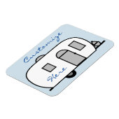 丸いカスタマイズジプシー小さなキャラバン マグネット (左側)