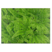 丸いガラス切りBD./ "シダ" カッティングボード (正面)