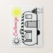 丸いキャラバントレーラーThunder_Cove ジグソーパズル (縦)