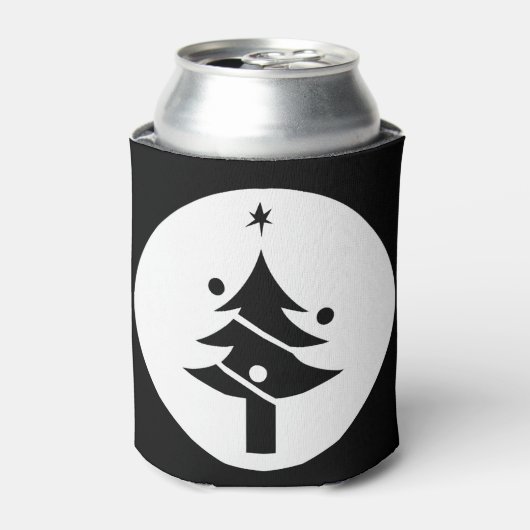 丸いクリスマスツリー 缶クーラー (缶正面)