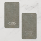 丸いコーナーグレーエレガントストーン 名刺 (正面/裏面)
