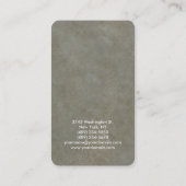 丸いコーナーグレーエレガントストーン 名刺 (裏面)