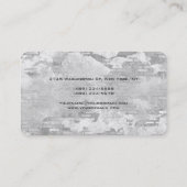 丸いコーナーストーンユニークウォール 名刺 (裏面)