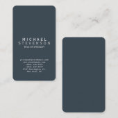 丸いコーナー炭グレープレーン名刺 名刺 (正面/裏面)