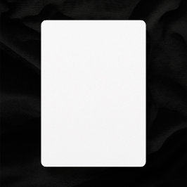 丸いコーナー5" x 7"平白空白の結婚値 招待状