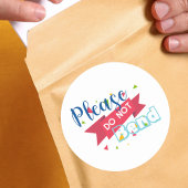 丸いステッカーを曲げないでください ラウンドシール