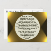 丸いチュイットのはがき ポストカード (正面/裏面)