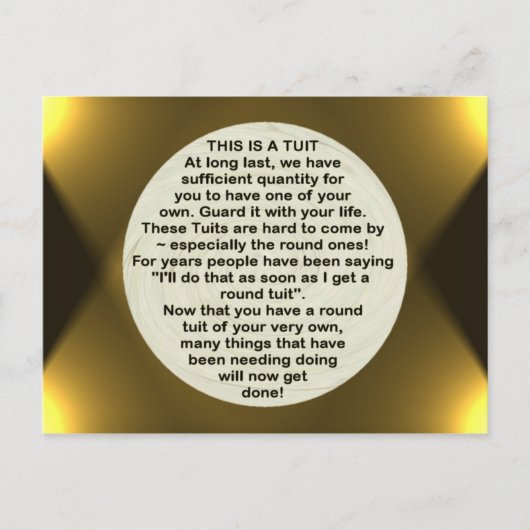 丸いチュイットのはがき ポストカード (正面)