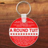 丸いチューイットキーリング キーホルダー (正面)